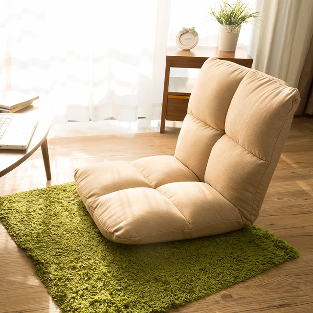 Floor Chair Adjule Backrest Foldable Lazy Lounge Sofa Soft Floor Chair Adjule Backrest Foldable Lazy Lounge Sofa Soft Cushion Meditation For Home Living Room Furniture Leisure