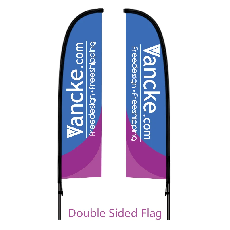Free Design Shipping Double Sided In Ground Spike Advertising Double Sided In Ground Spike