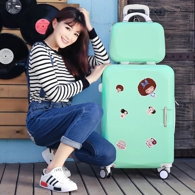 KAWEIDA 14 &quot20&quot 22 &quot24&quot переносной чемоданчик с колесами для девочек и детей