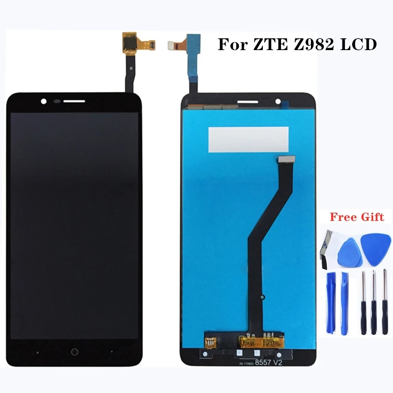 

For zte max Blade Z Max Z982 LCD + touch screen mobile communication accessories 100% replaced by tablet test work components