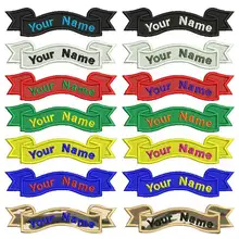 Вышивка на заказ ленты имя патч, 2 шт. персонализированные военной номер тега индивидуальный логотип ID несколько Костюмы сумки жилет