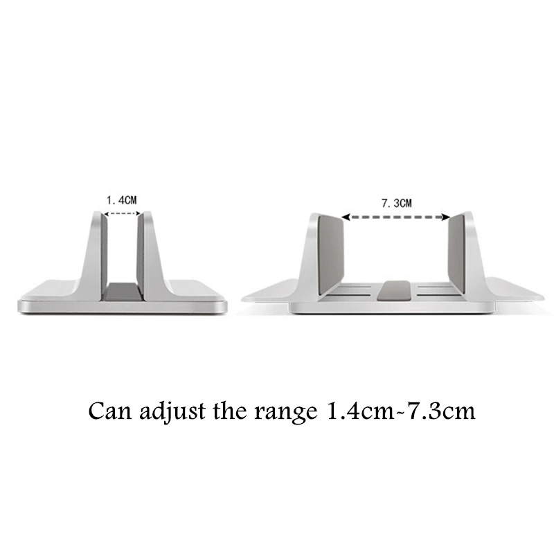 Adjustable Aluminum Vertical Laptop Stand for Macbook /imac Notebook Stand Erected Space-saving Desk Holder for iPad Pro 12.9 Adjustable Aluminum Vertical Laptop Stand for Macbook /imac Notebook Stand Erected Space-saving Desk Holder for iPad Pro 12.9