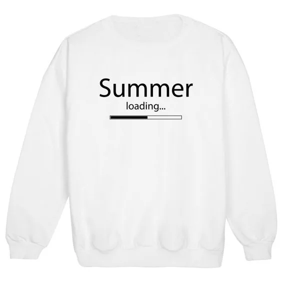 

Sugarbaby Summer Loading Sweatshirt Jumper Funny Fun Tumblr Hipster Swag Grunge Kale Goth Punk Retro Vtg Pastel Pink Tops