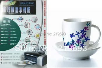 

50 sets/lot No need varnish or coating oil and free shipping,easily use A4 size inkjet clear water paper