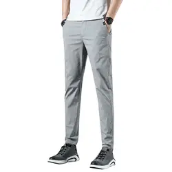 MRMT 2019 брендовые летние новые мужские брюки ультра тонкие брюки для мужчин однотонная, маленькая повседневная одежда для ног