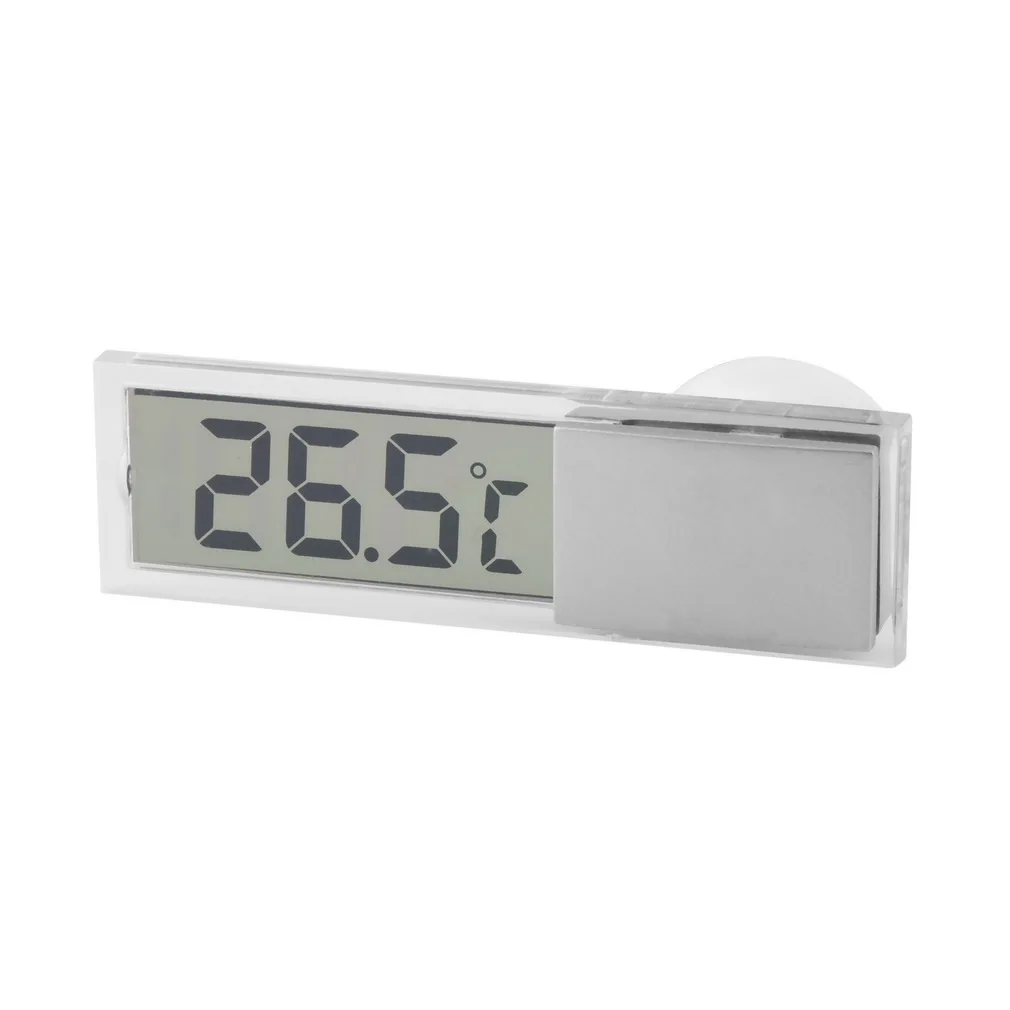 Digital LCD Display Car Windshield Temperature Meter Suction Vehicle Thermometer Automobile Rear View Mirror Thermometer