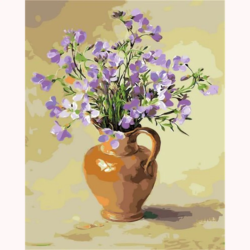 

YIKEE Diamond Embroidery Rhinestone Flowers Full Drill Diamond Painting Sale Handmade Wall Decor Mosaic Crystal h1322