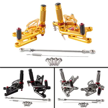 

Motorcycle Adjustable Rear Set Footrests Foot Pegs Assembly For Honda CBR 250R 2010-2014 Spare Parts