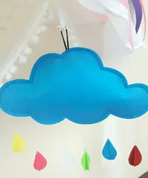Детские развивающие головоломка игрушка игры ручной работы из нетканого материала облака капля детская палатка кровать висит Decortion