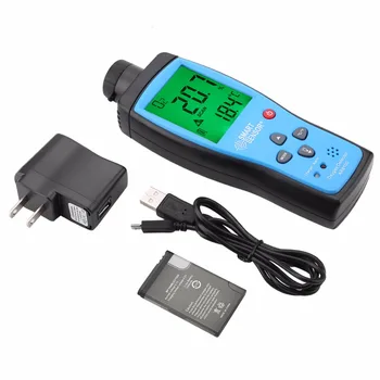 

SMART SENSOR US Plug AR8100 Oxygen Detector Rechargeable LCD O2 Gas Meter Thermometer analyzer Alarm Detector High Sensitive
