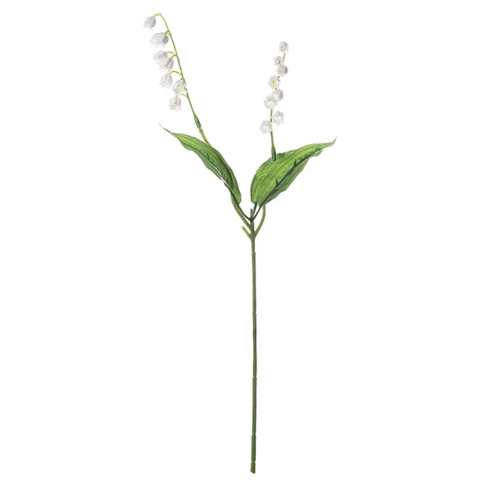 1 шт. имитация цветка долина Лилия жесткий на ощупь имитация ветра Chime Орхидея искусственный цветок для свадьбы гостиной вечерние праздничный декор для обеденного стола
