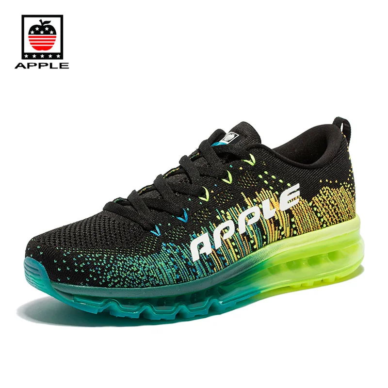 

2017 Apple's hot men's net all-round 2015 run shoes new flying woven breathable women's air-cushion sports shoes AP1801 outdoor