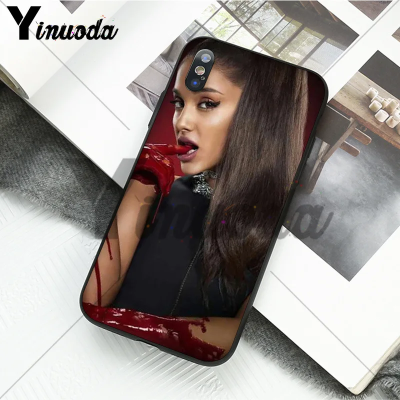 Yinuoda Ariana Grande прекрасный дизайн аксессуары для телефонов Чехол для iPhone 8 7 6 6S Plus 5 5S SE XR X XS MAX Coque Shell