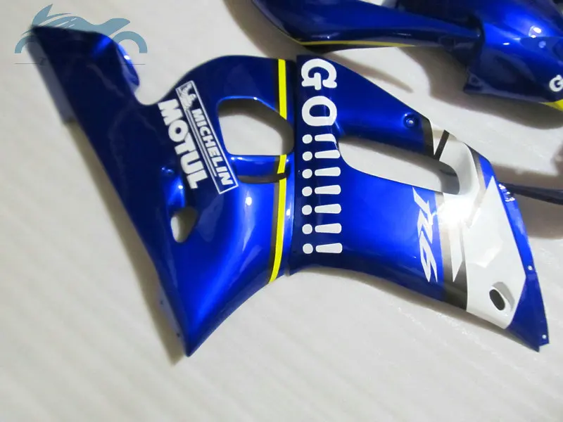 Изготовленный на заказ ваш мотоцикл комплект обтекателей для YAMAHA R6 YZFR6 1998 1999 2002 YZF R6 98-02 синие белые Обтекатели комплекты послепродажного обслуживания EB28