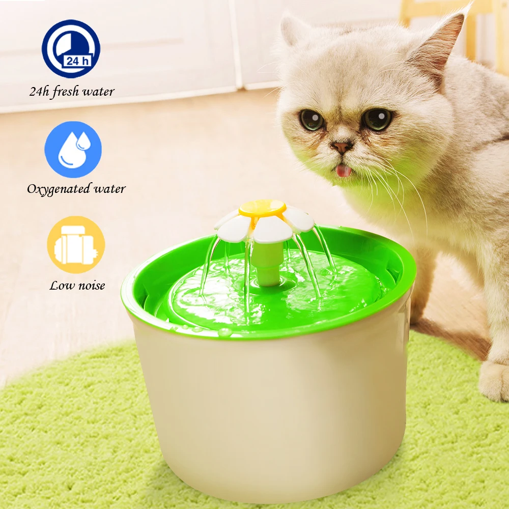 

Flower Pet Fountain Filter Cat Water Dispenser Automatic Dog Cat Fountain Water Drinking Bowl for Dogs Cats dispensador de agua
