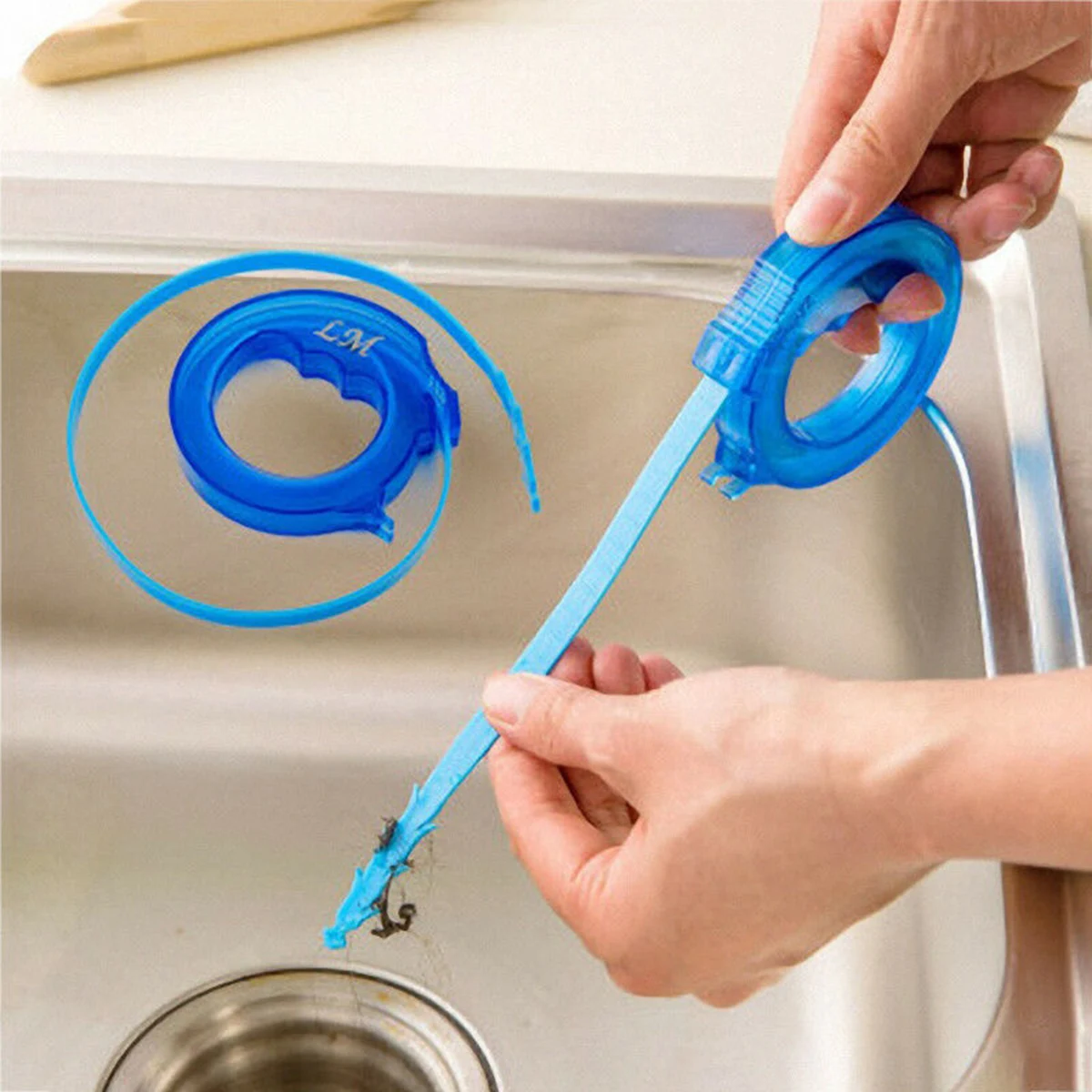 Удобный полированный дренажный очиститель для волос ванная комната Ванна разворачивает инструмент для чистки трубки змея средство для удаления загрязнений бытовой инструмент