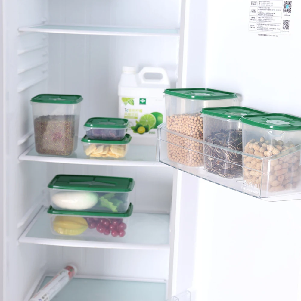 1 Набор из 17 шт кухонных ящиков для хранения герметичных пищевых продуктов, пластиковые свежие ящики для хранения контейнеров