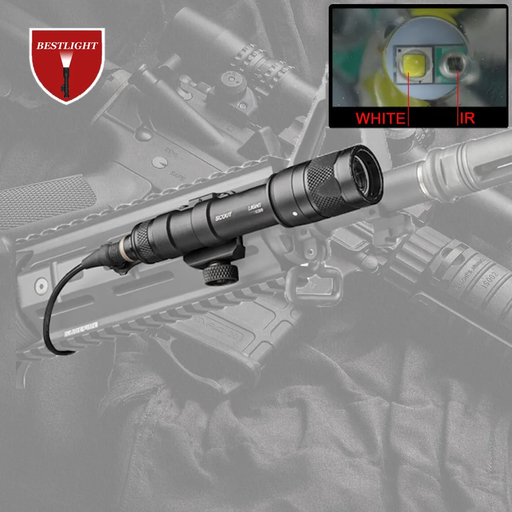

M600V IR Light Scout NV Hunting Night Evolution LED Flashlight Armas Tactical Infrared Weapon Light For Outdoor Sports