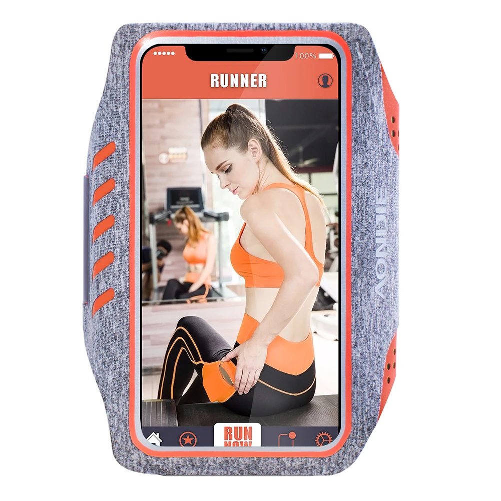 

AONIJIE A891 Water Resistant Cell Mobile Phone Sports Running Armband Arm Bag Jogging Case Holder Cover For Fitness Gym Workout