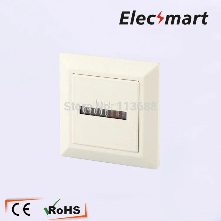 10 шт./лот HM-1 белый регистр disply AC220-240V 50 Гц 0-99 999.99H механический счетчик моточасов |