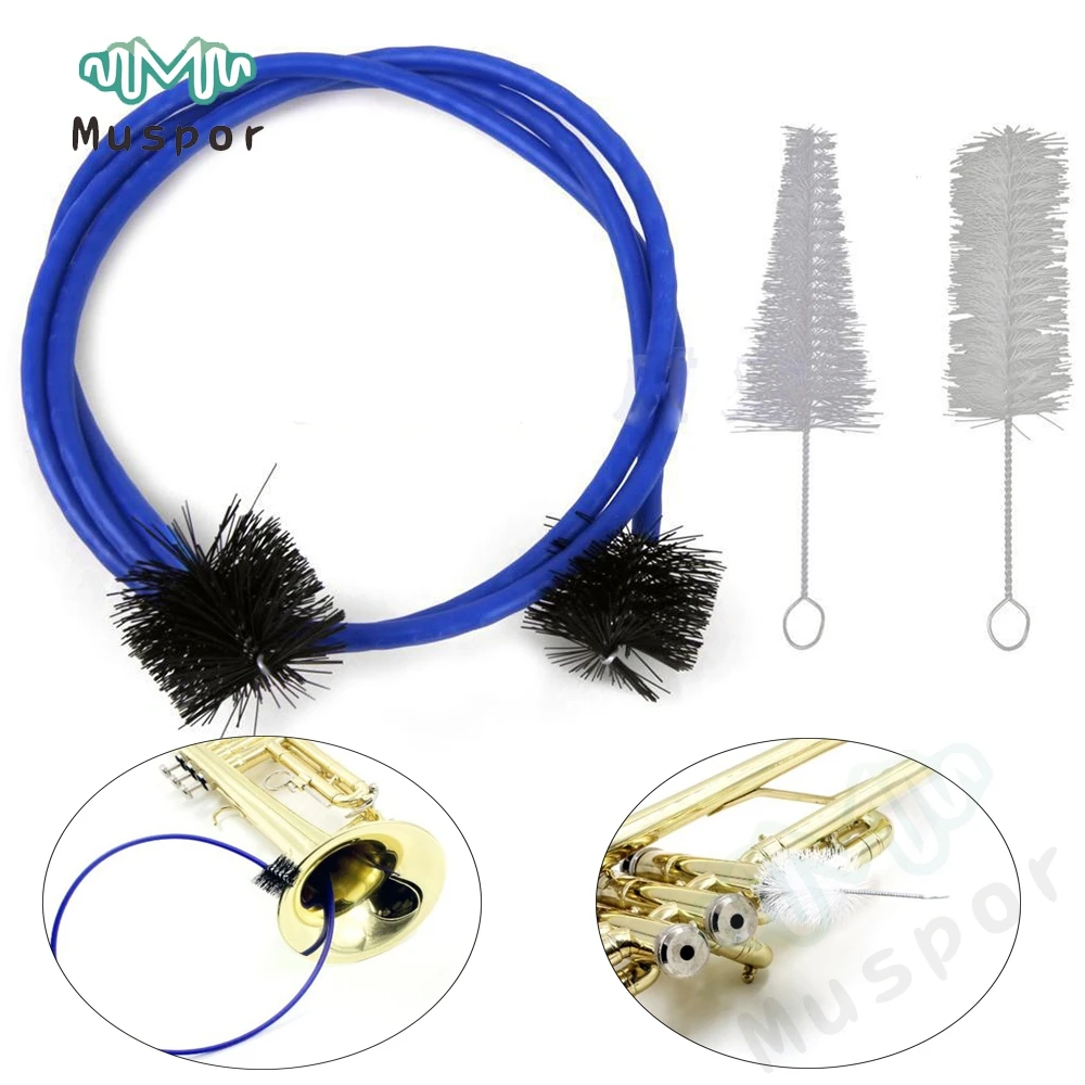 Trumpet Maintenance Cleaning Kit Mouthpiece Brush Valve Brush Flexible