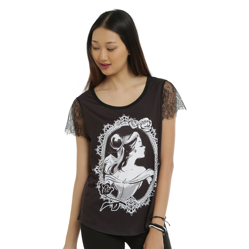 Vintage Casual Short Sleeves T shirt Unique Fashion Women Chic Original