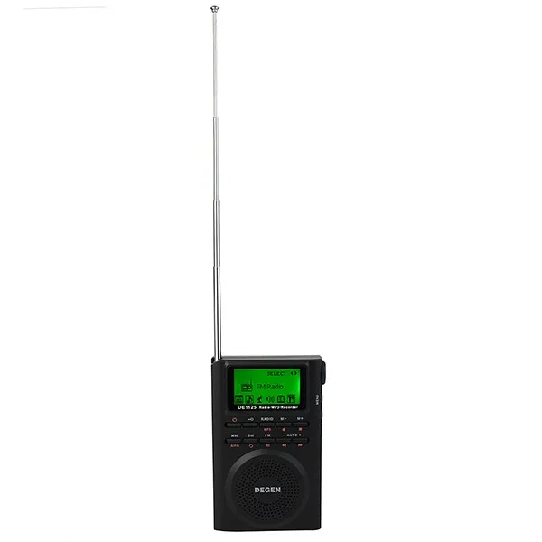 DEGEN DE1125 радио FM AM радио mw и SW Multiband MP3 Электронная книга цифровой радиоприемник 4GB DE1125H