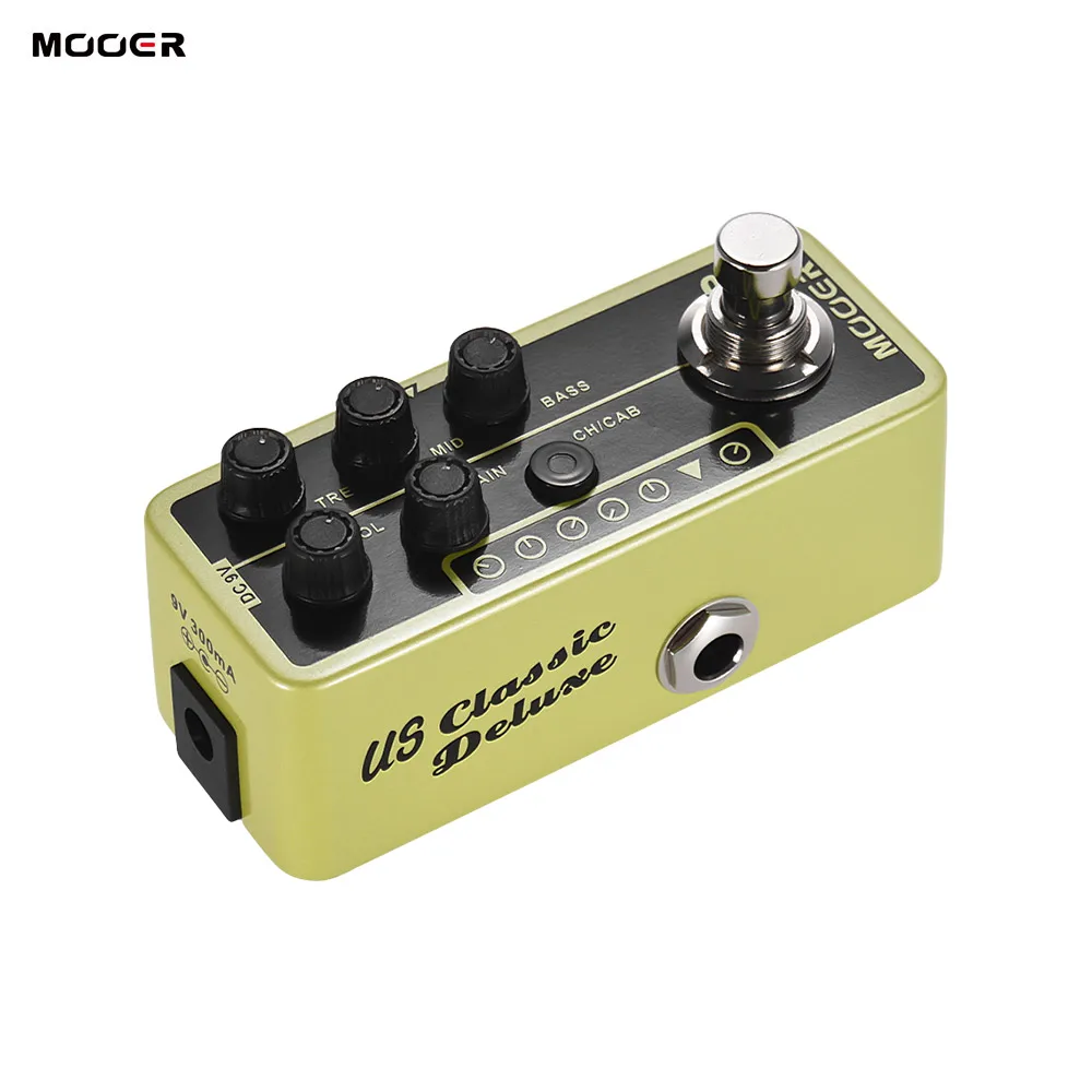 MOOER MICRO PREAMP Series 006 US Classic Deluxe Американский Blues Combo Цифровой Предварительный усилитель педаль эффектов гитары True Bypass