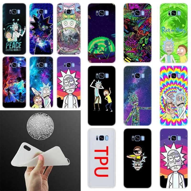

rick and morty Silicone Case Cover For Samsung Galaxy S10 Plus S8 S9 Plus S7 S6Edge S5 Note 10 8 9 Phone S10 E S9 S8 S7 S6