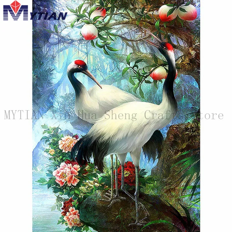 S071926 Full-Square-Drill-5D-DIY-Diamond-Painting-Lovers-Birds-handmade-3D-Embroidery-set-Cross