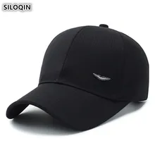 SILOQIN Middle Old Aged Cotton Baseball Caps Adult Men's Simple Sports Cap Dad's Hat Adjustable Head Size Bone Duck Tongue Cap