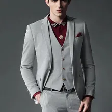 Одна кнопка Высокое качество Slim Fit элегантный лацкан с тупым углом; модные нарядные Формальные Custome Made3Pieces(пиджак+ штаны+ галстук-бабочка+ жилет) для маленькой девочки