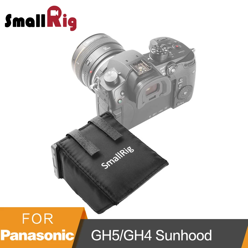 SmallRig LCD Screen Sun Shield Hood for Panasonic Lumix GH5/GH4/G85/G7/GX8 DSLR Camera/Camcorders Viewfinder Sunshade Hood-1972 SmallRig LCD Screen Sun Shield Hood for Panasonic Lumix GH5/GH4/G85/G7/GX8 DSLR Camera/Camcorders Viewfinder Sunshade Hood-1972
