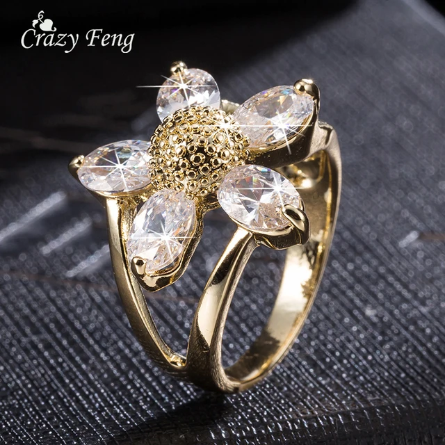 Sale Items White Gold-color Flower Shape Crystal Jewelry Fashion Cubic Zirconia Sale Items White Gold-color Flower Shape Crystal Jewelry Fashion Cubic Zirconia