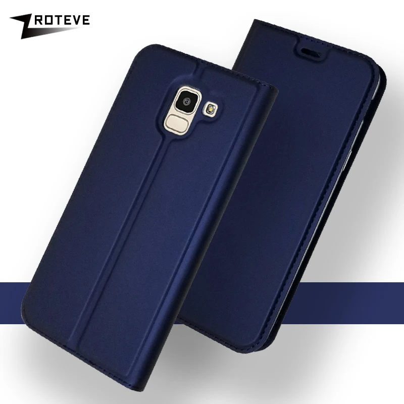 ZROTEVE чехол для samsung J4 J6 плюс Бумажник кожаный Galaxy J8 2018 ЕС Чехол Флип случаев |