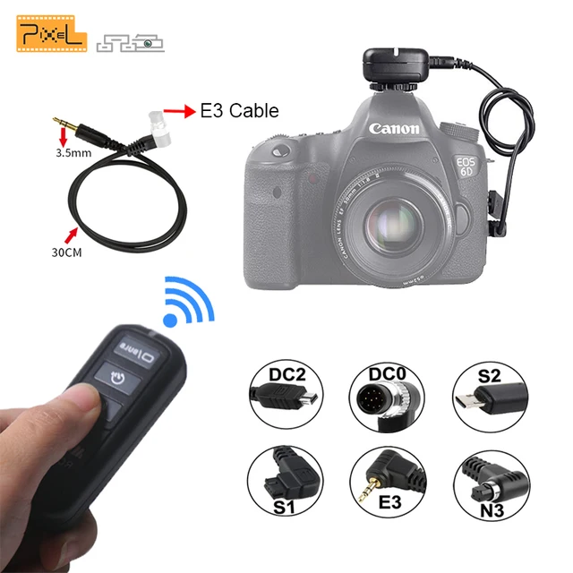 Meyin RC 821 Wireless Shutter Release Remote Control Cable for Canon