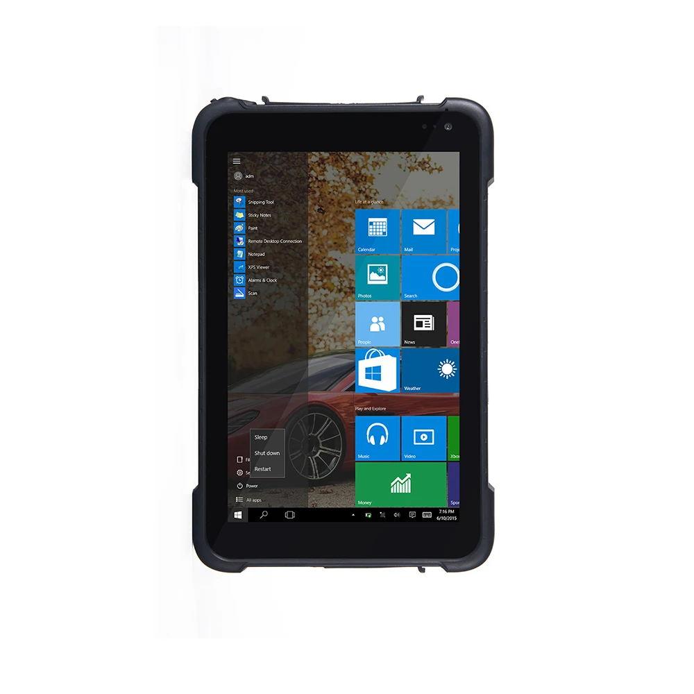 8 Rugged Windows 10 Android Tablet with 1D 2D Bar code Scanner Reader Handheld Industrial Computer