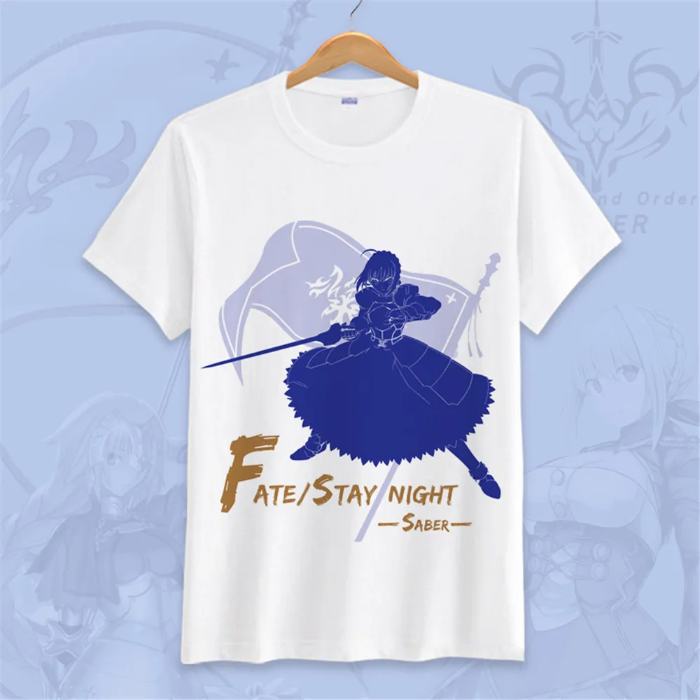 Футболка Fate/stay night костюм для косплея Fate Grand Order Okita Souji Saber Joan of Arc футболка футболки