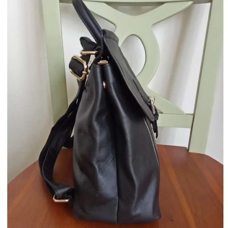 Рюкзак YESIKIMI Женский из натуральной кожи на молнии|genuine leather backpack women|genuine backpackleather