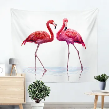 

Miracille Polyester Flamingo Wall Cloth Hanging Tapestry Wedding Party Gift Bedspread Beach Towel Yoga Picnic Mat