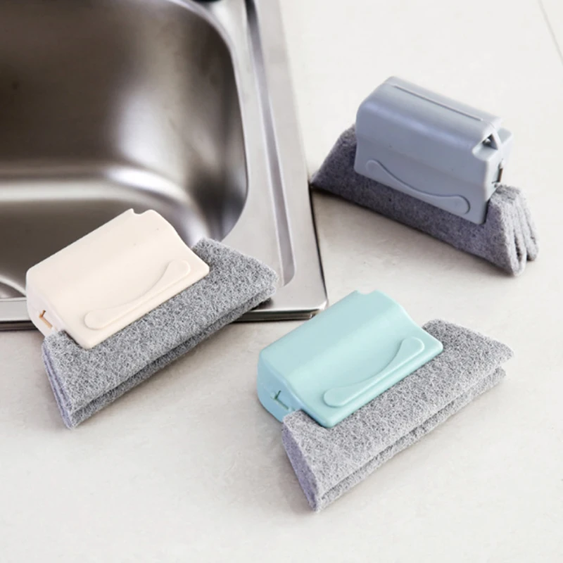 

Super Detergent Ability And Convenient Household Clamping Window Groove Cleaning Brush Matched With Purple Cleaning Cloth