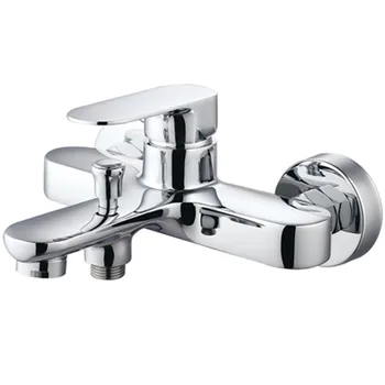 

Square Wall Mounted Single Handle Waterfall Glass Spout Bathroom Bath Handheld Shower Tap Mixer Bathtub Faucet -Free Shipping