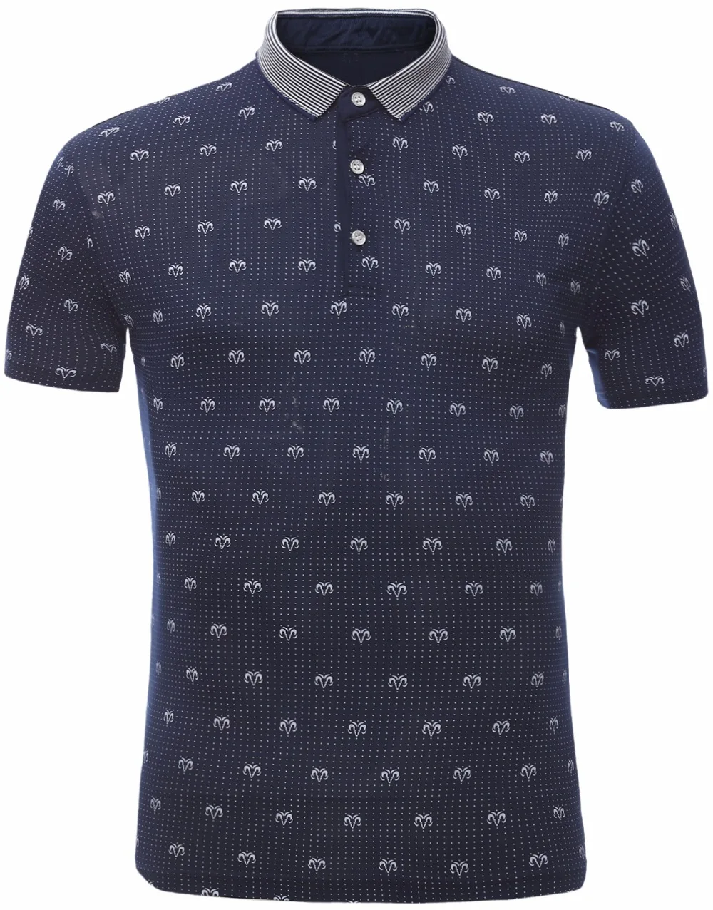 Buy Men Stripe Polo Shirts None Iron Polyester 2016