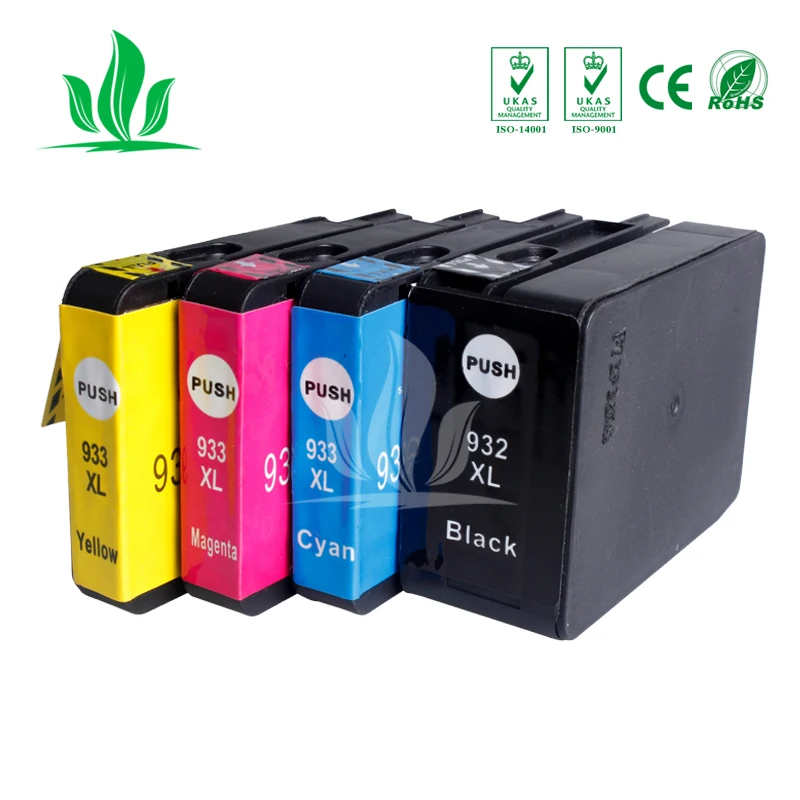 4 pcs 932XL 933XL Ink Cartridges Compatible for HP OfficeJet 6100 6600