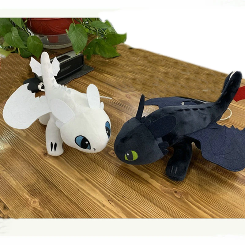 35 センチメートルナイトフューリードラゴン人形列車ドラゴンフィルム黒歯のないぬいぐるみぬいぐるみ動物のおもちゃ子供のアニメ人形のための少年 Aliexpress