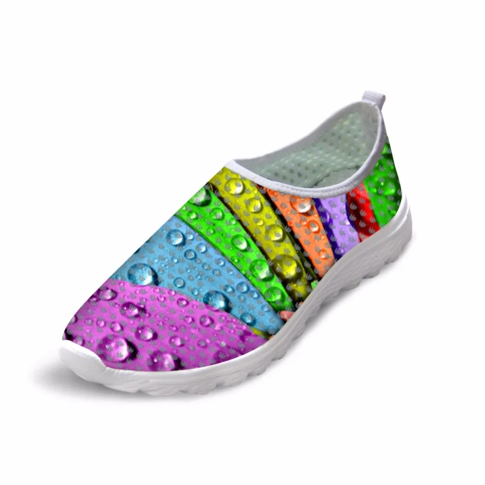

Noisydesigns Water drops Women's slide funny slees summer african shoes 3D print Women Colorful Mesh Customized Images