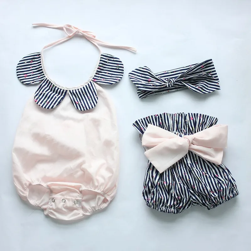 2015New arrival baby toddler summer boutiques baby girls vintage floral ruffle neck romper cloth with bow knot shorts headband HTB1RaczKXXXXXXxXVXXq6xXFXXXv - 2015New arrival baby toddler summer boutiques baby girls vintage floral ruffle neck romper cloth with bow knot shorts headband