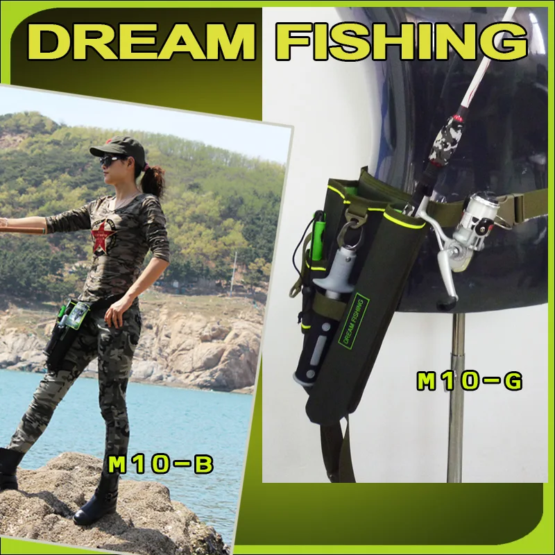 Рыболовная Сумка Dream Fishing 19x6x33 см+ коробка для приманки 1200D нейлоновая поясная сумка для ног Держатель для удочки чехол для хранения