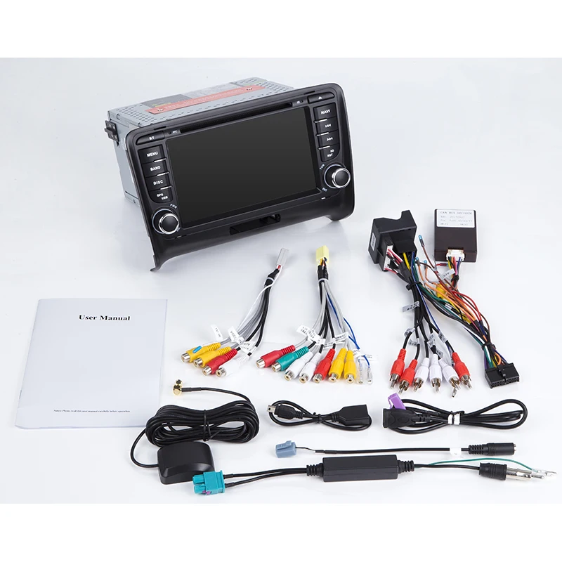 Perfect 7" HD IPS Android 9.1 2 DIN Car DVD GPS For Audi TT MK2 8J 2006 2007 2008 2009 2010 2011 2012 multimedia player radio 5