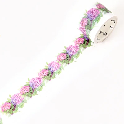 Красивые цветы зеленые растения васи клейкая лента DIY Скрапбукинг наклейка этикетка маскирующая лента - Цвет: 12